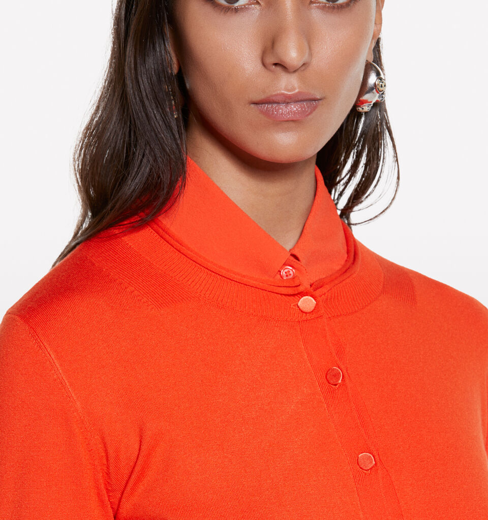 Cardigan regular fit in orange - cardigans für damen - Orange | Sisley image number 5